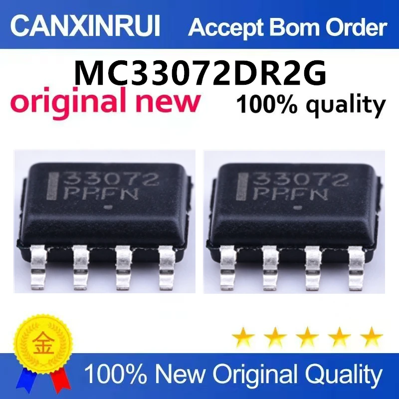 （5pcs10pcs）Brand new original MC33072DR2G silk screen 33072 patch SOP-8 operational amplifier chip