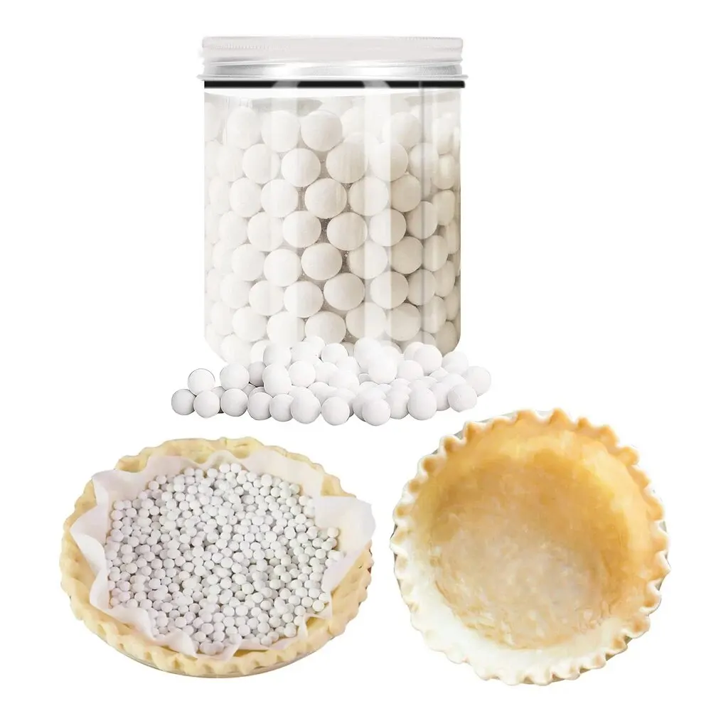 

0.85mm Reusable Baking Beans Ceramic Pie Crust Weights for Cream Meringue Rhubarb Banoffee Blind Bake Pie Crust