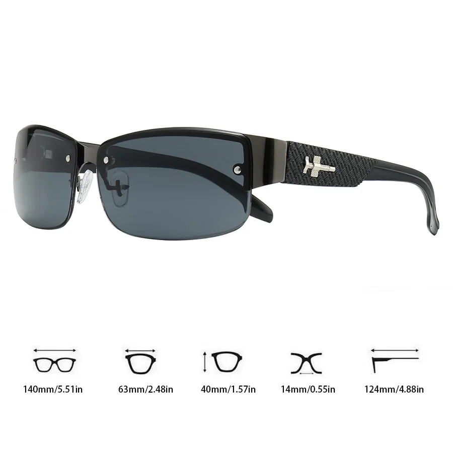 8PCS Mode Vintage Gradienten Objektiv Männer Frauen Angeln Fahren Mann Luxus Marke Designer Sonnenbrille Brillen – Detail 7