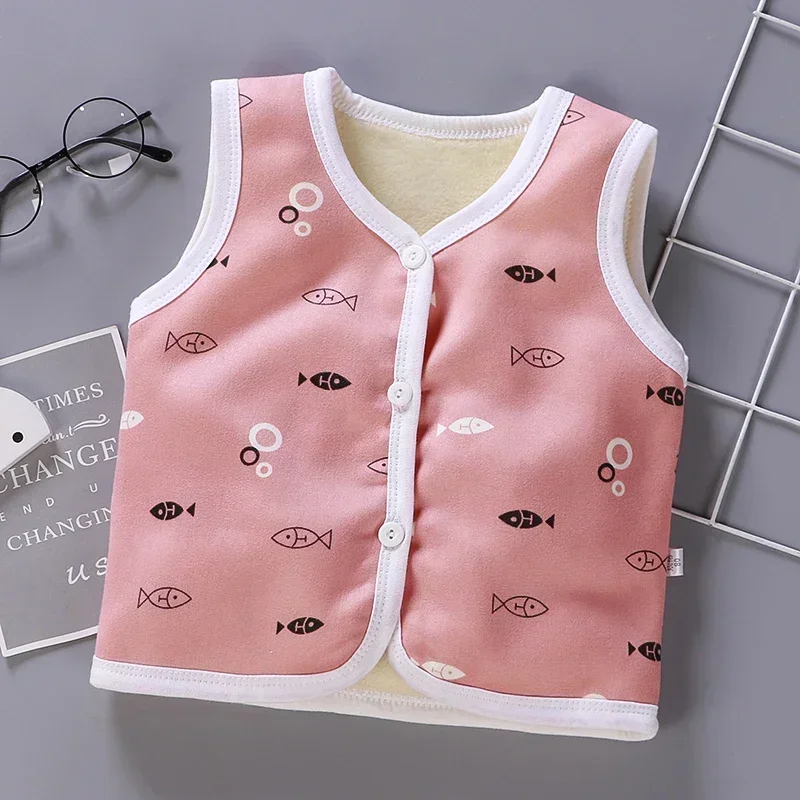 Unisex 6M-6Y Fall Vests Baby Girl Winter Clothes Kids Waistcoats Cardigan Children\'s Clothing Toddler Vest Boy Jacket Corduroy