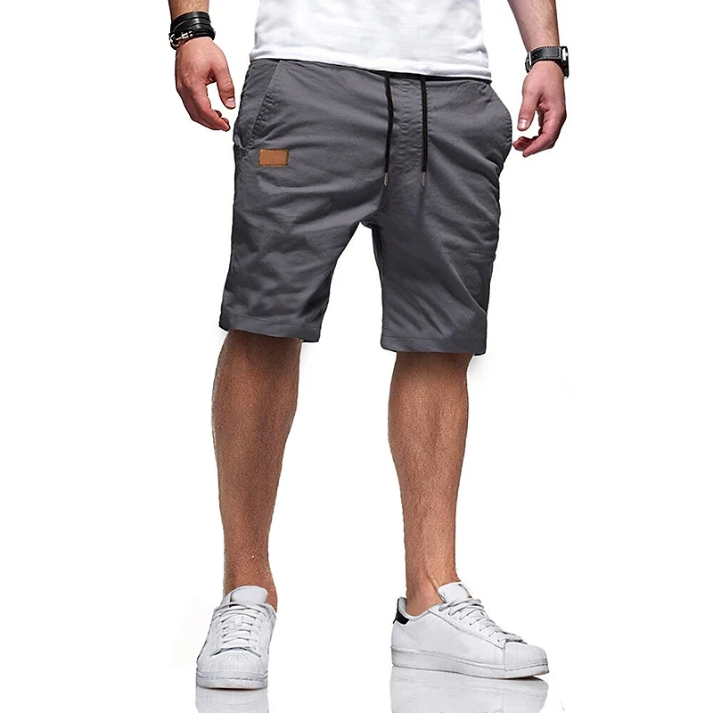 Pantalones cortos deportivos de algodón para hombre, Capris informales para correr, pantalones de calle de pierna recta, alta calidad, Hip Hop, verano, nueva moda