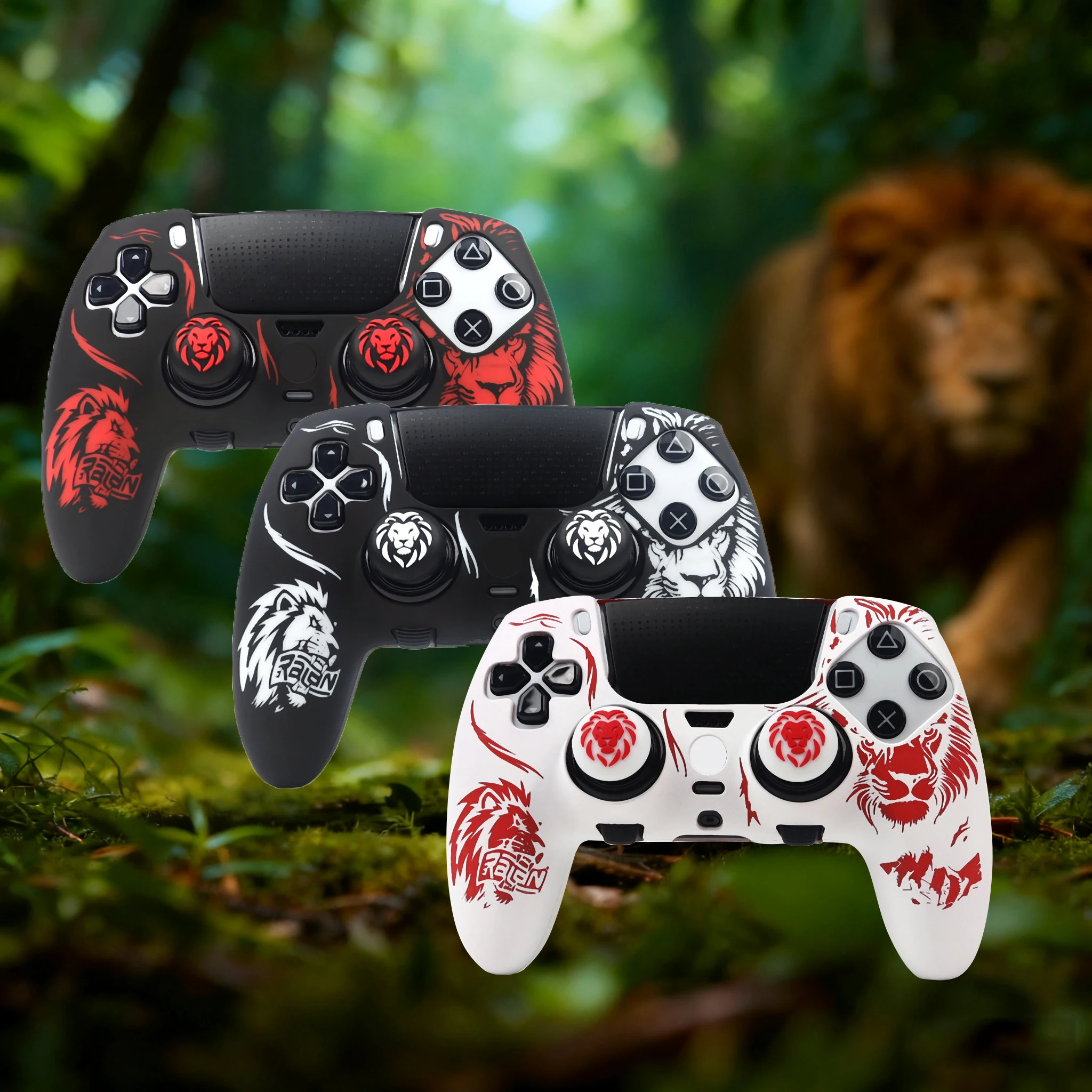 حافظة ناعمة غير قابلة للانزلاق لوحدة التحكم DualSense Edge غطاء سيليكون حماية كاملة للبشرة مع ملحقات مقابض الإبهام لجهاز PS5 Edge #1