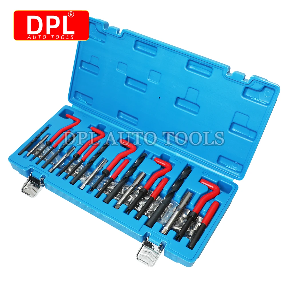 131 Pcs Engine Block Restoring Damaged Thread Repair Tool Kit M5 M6 M8 M10 M12 Professional