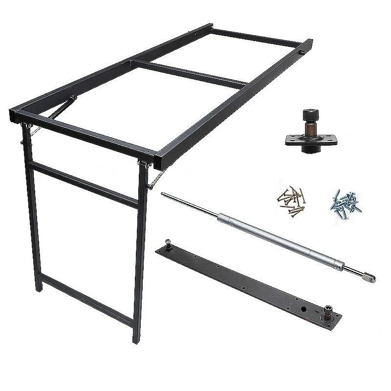 Down folding table buffer bracket panel dining table bar support frame wall-mounted hidden table hardware accessories