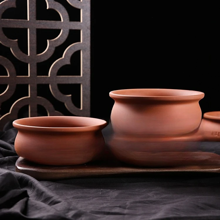 

Microwave Safe Clay Biryani Pot Oven Terracotta Pot Ceramic Food Pot