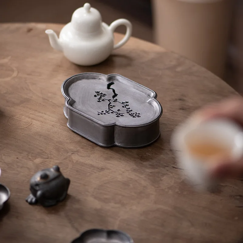 Japanese style kung fu tea set dry soaking table tea tray water cultivation pot tea bearing tray pot pad water storage