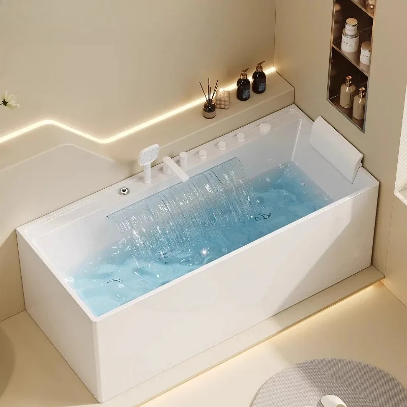 Great waterfall thermostatic lanterns bubble surfing Jacuzzi household small apartment acrylic Japanese cream wind