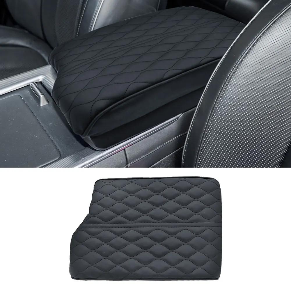 Car Leather Center Console Armrest Box Mat Pad Cover for Hyundai Palisade 2019 2020 2021 2022 2023 2024