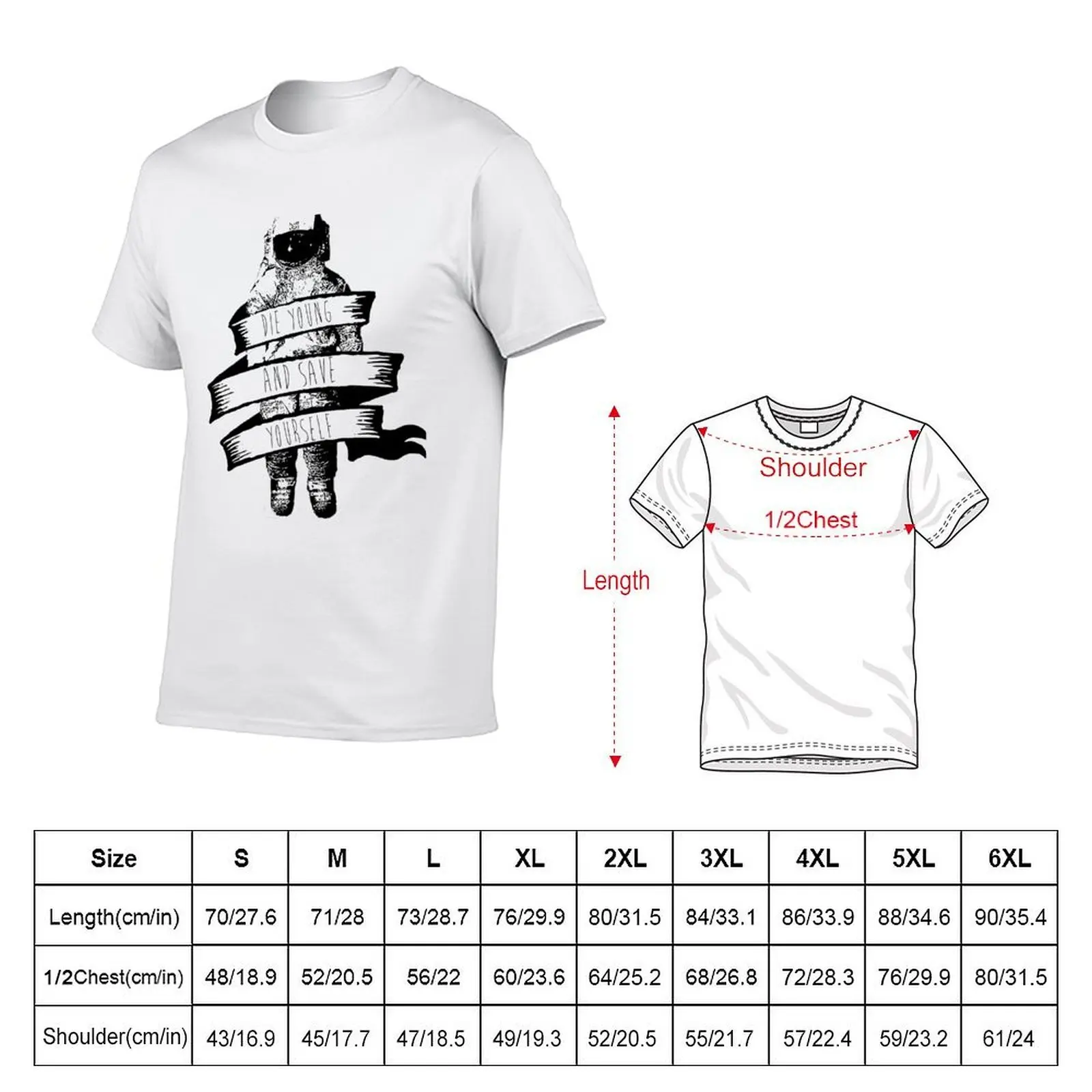 ribbon wrapped astronaut quote T-Shirt fashion shirts kawaii clothes shirts men graphic