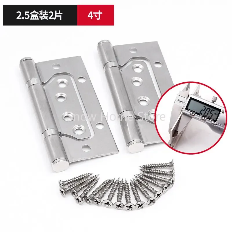 

Mother And Son Hinge Stainless Steel Letter Loose-leaf Wooden Door Slot-free Hinge Door Hinge Accessories