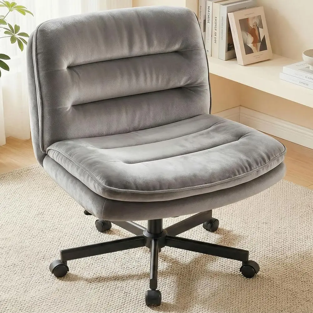 

Legged Oice Chair with Wheels Arml-Oice Desk Chair, ern Vanity Computer Task Chairs or Home Bedroom, Comortable Wide Seat or Low