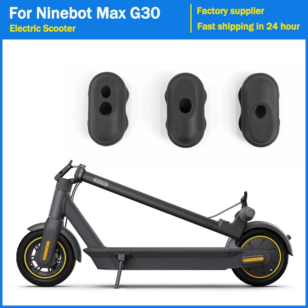 3pcs Electric Scooter Dust Plug Rubber Black For Ninebot Max G30 G30D Sealed Silicone Plug Replacement Skateboard Accessories