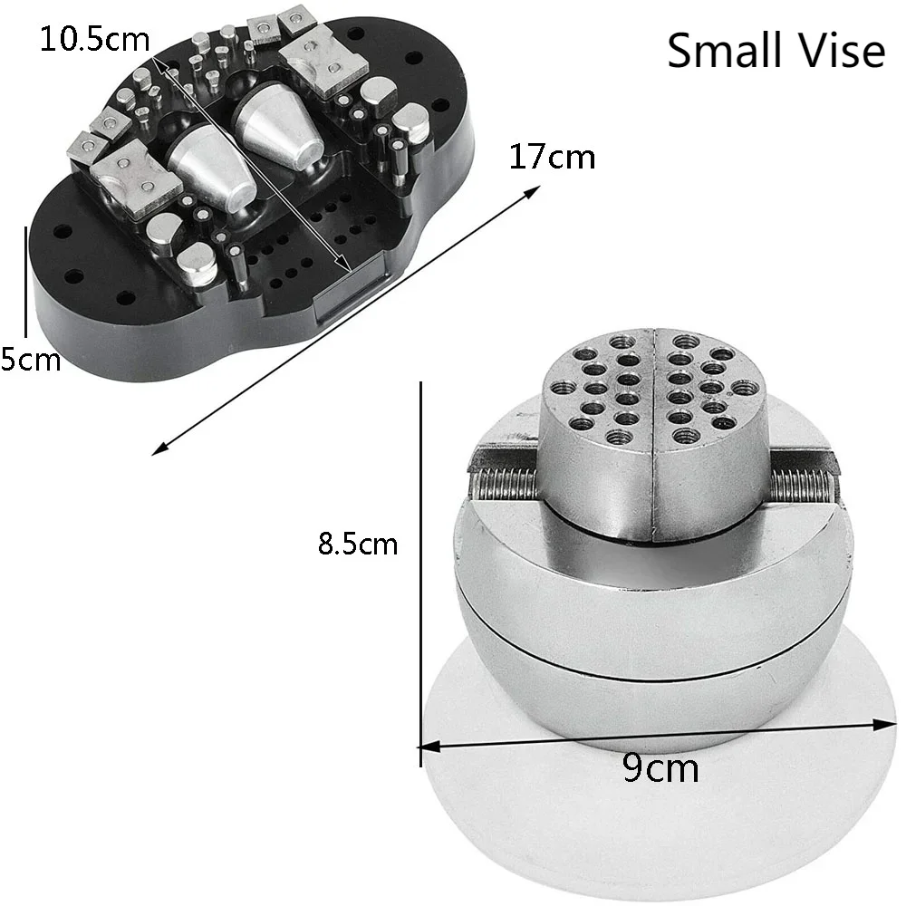2.4kg White Base 360 Degree Rotation Mini Vise Jewelry Making Tools Setting Vice Engraving Block Diamond Engraving Ball Vise - Image 2