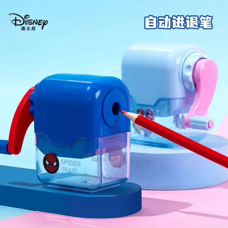 Disney pencil sharpener cartoon hand crank pencil sharpener children's stationery automatic lead multi-function pencil sharpener