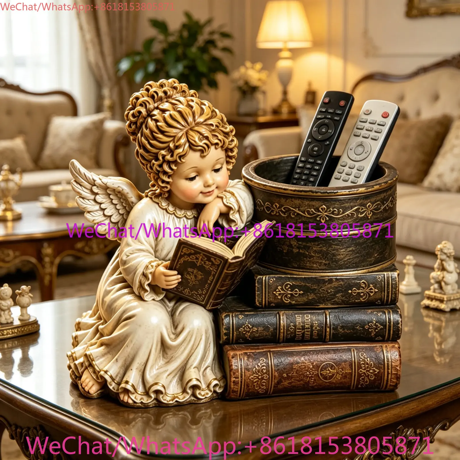 Retro French living room desktop finishing storage box entrance key decoration ornament