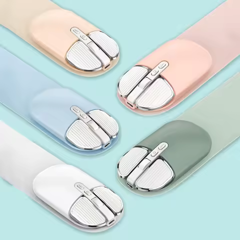 Wireless Dual Model Mouse, 2.4G, Bluetooth 5.0, Rechargeable, Silent, Cute, Long Standby, Multi Button, IOS, PC, Notebook
