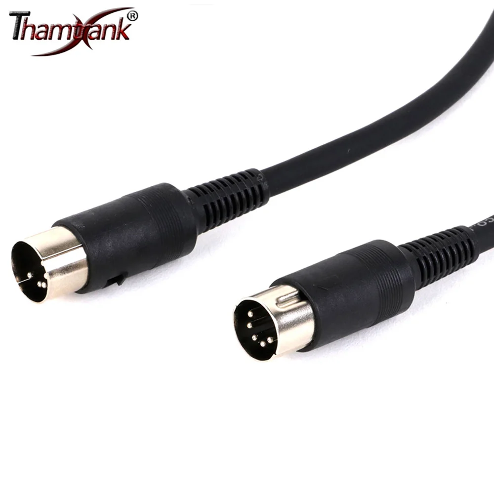 5Pin DIN Male to Male/Female Adapter Extension Cable Compatible with MIDI Keyboard Audio Amplifier Guitar Musical Instrument