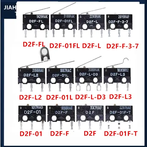 1PCS 2PCS 5PCS 10PCS 원래 스트로크 마이크로 스위치 D2F-L L2 L3 01L L-D3 01F-T FL 01FL L D2F-F-3-7 D2F-5 5L D2F-F D2F-01F-T