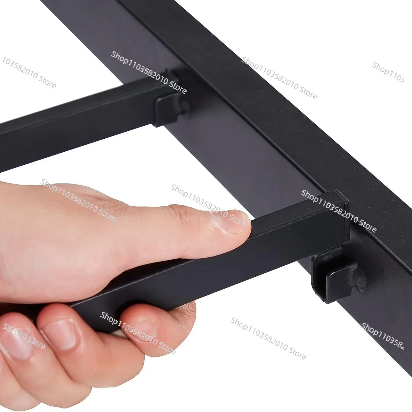 Double wheel bed frame/launch/enhanced and upgraded metal slat support with locking casters
