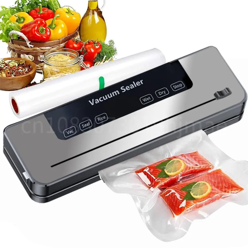

Vacuum Sealer Machine Touch Button Dry/Wet Built-in Cutter Food Storage Sealer Sealing Vacuum Packaging Machine