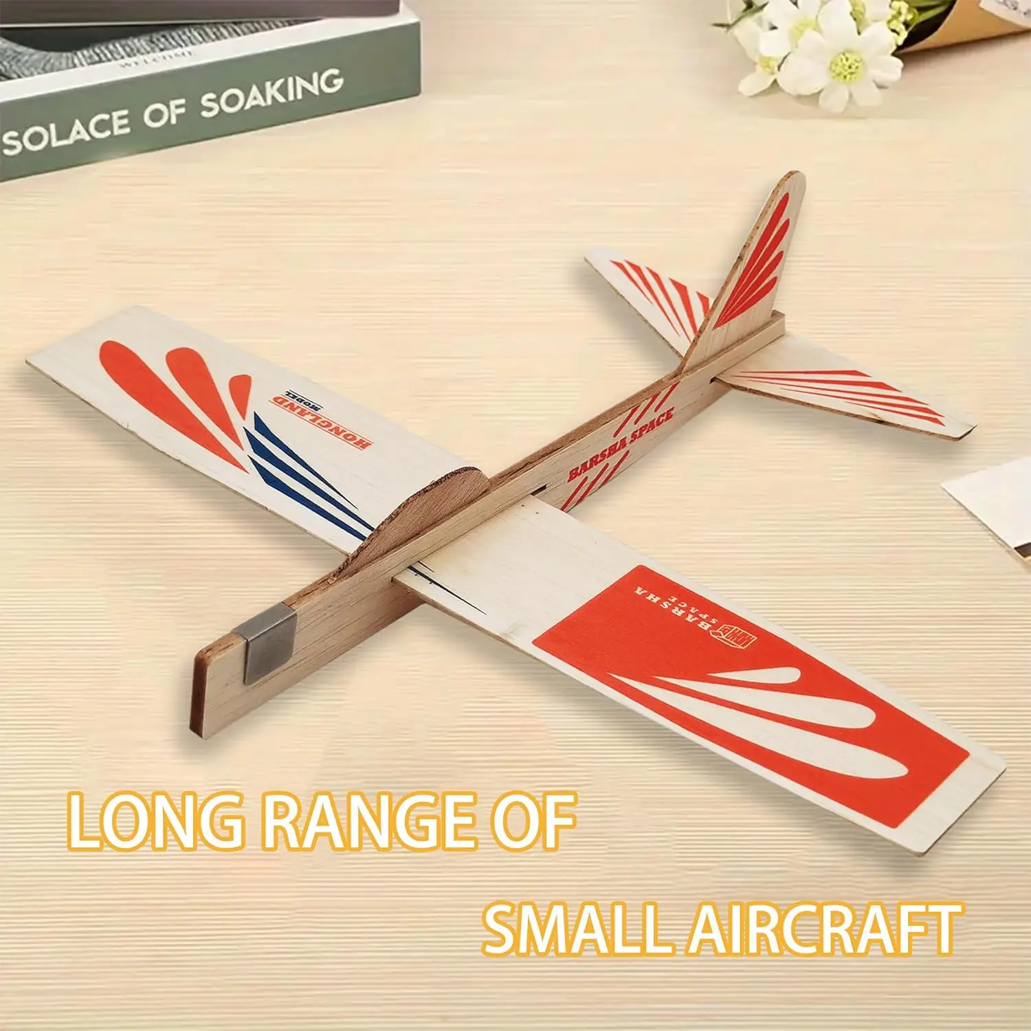 1pcs Balsa Wood Airplane Glider Kits for Kids Model Toy Airplane Set | Perfect for Outdoor Flying in Yards, Parks & Open Spaces