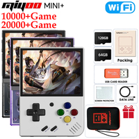 Miyoo Mini Plus Classic Video Game Console V3 Retro Handheld Game Console IPS HD Screen Linux System Game Toys for Kids Adults