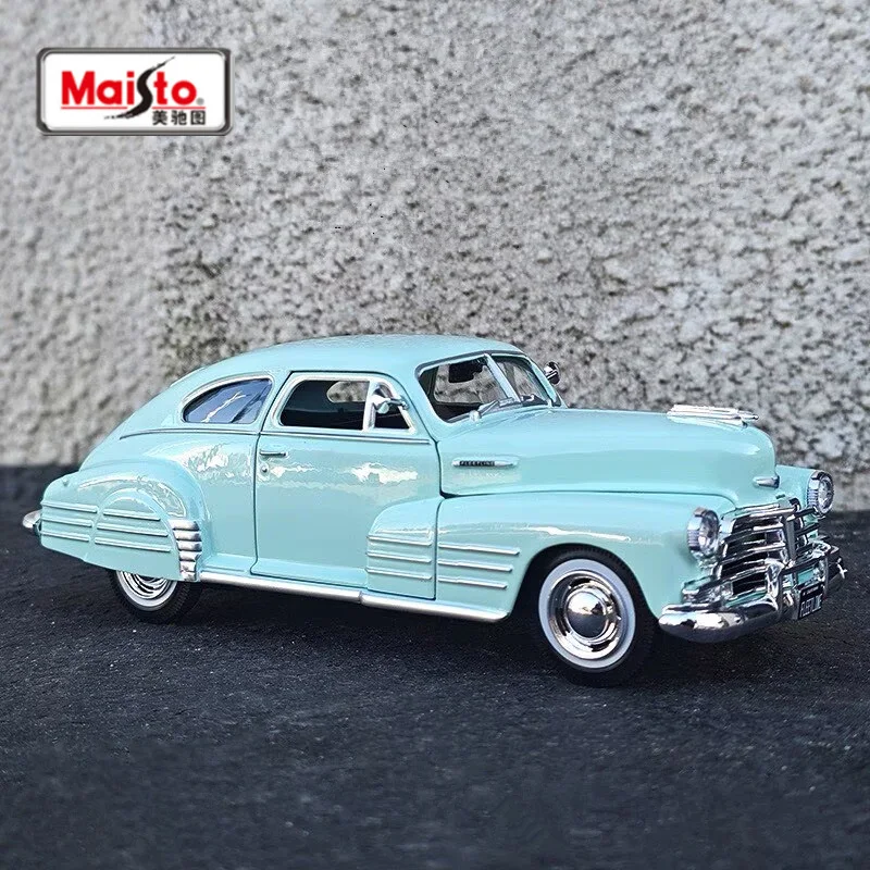 

Maisto 1:24 1948 Chevrolet Fleetline Aerosedan, классическая модель автомобиля из сплава, литая под давлением металлическая ретро старая модель автомобиля, детская игрушка в подарок
