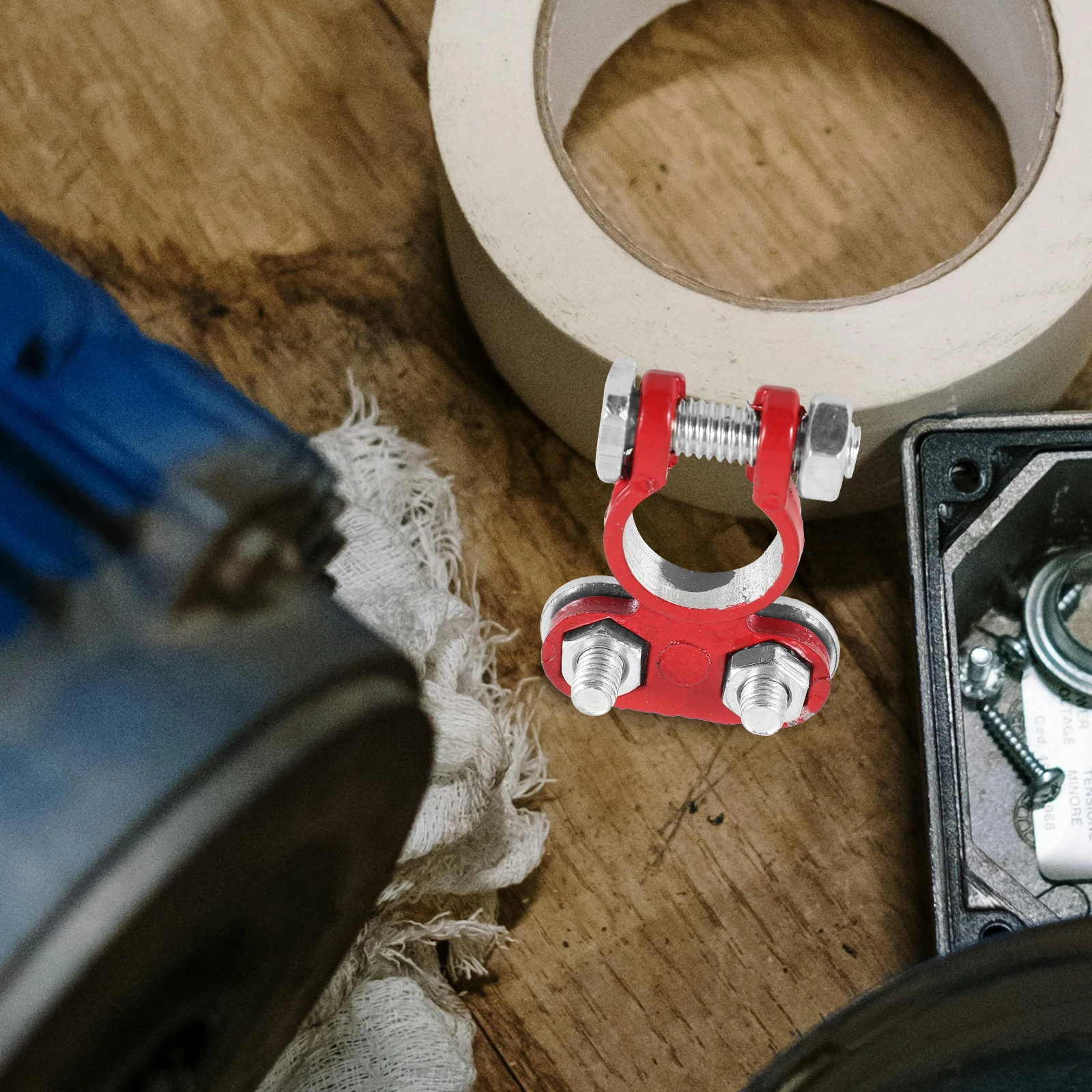 

2pcs Car Connectors Positive Negative Cable Metal Terminal Clamps Auto Clip Connector Clamp For Terminal