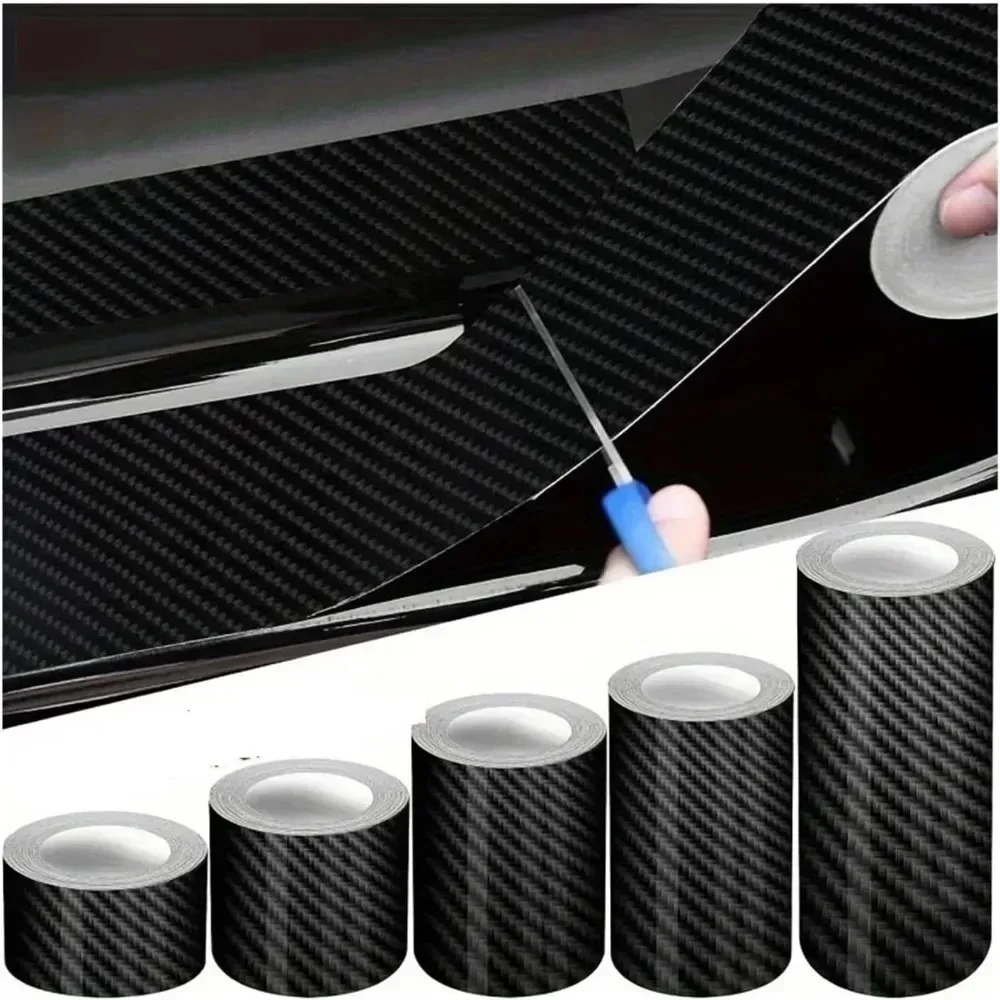 New Transparent Carbon Fiber Nanotape Bumper Sticker Car Door Guard Bike Frame Protection DIY Film Good