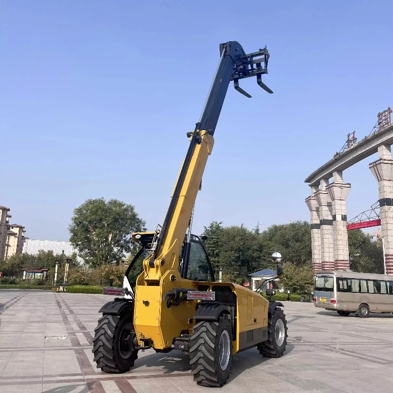 Customized T3007 Telescopic Diesel Telehandler 18m Lift Height 5 Ton Capacity 4x4 Wheel Drive Air Conditioner Rough Terrain Hydr