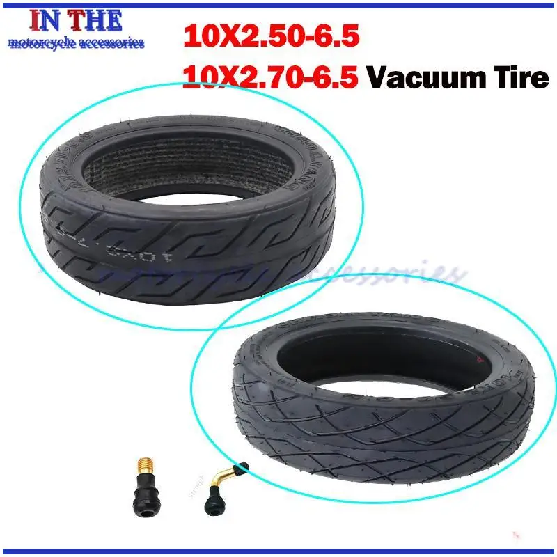motorcycle tire Ubeless Tyre 10x2.50-6.5 10x2.70-6.5 Vacuum Tire For NINEBOT Max G30 Tire Scooter Practical Ide