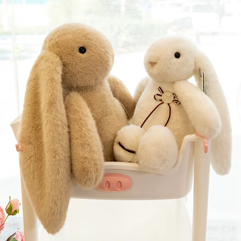 

70cm Big Size Colour Long Ear Rabbit Plush Toys Soft Stuffed Animals Bunny Dolls Babys Sleeping Mate Pillow for Girls Kids Gifts