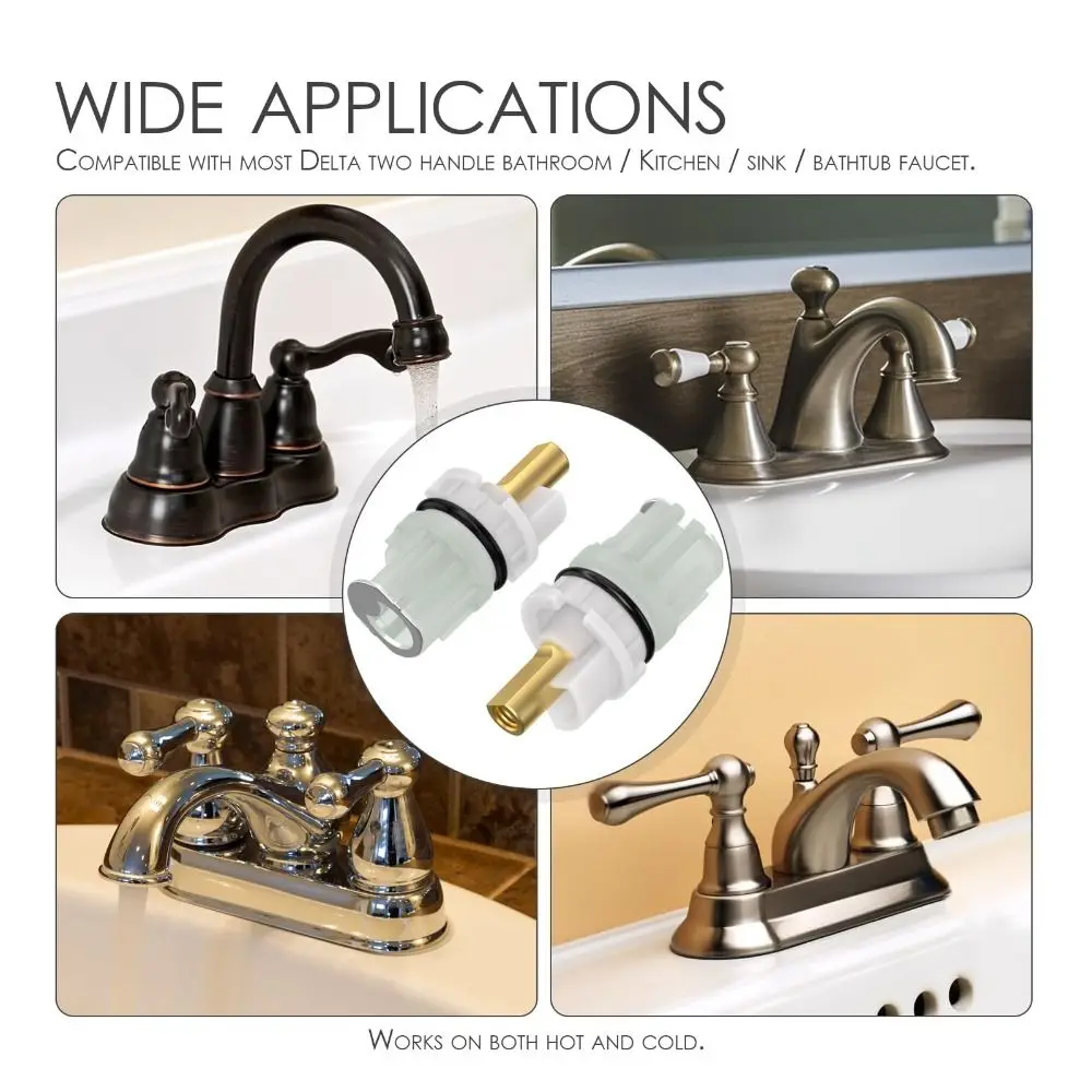 Brass Construction Faucet Stem Assembly Corrosion Resistant OEM Quality Faucet Stem Replacement Leak Repair for Delta Rp25513