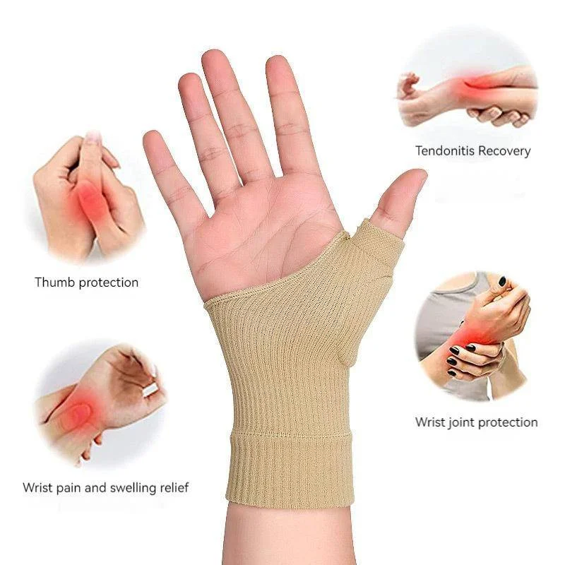 1Pair Thumb Arthritis Compression Gloves Tenosynovitis Brace Breathable Splint Pain Relief Wrist Support Therapy Corrector