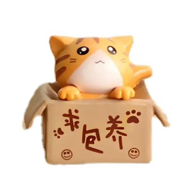 귀여운 사적인 고양이 이끼 풍경 송진 액세서리, 마이크로 풍경 장식품, 다육 식물, 동화 속 세계 가정 인형