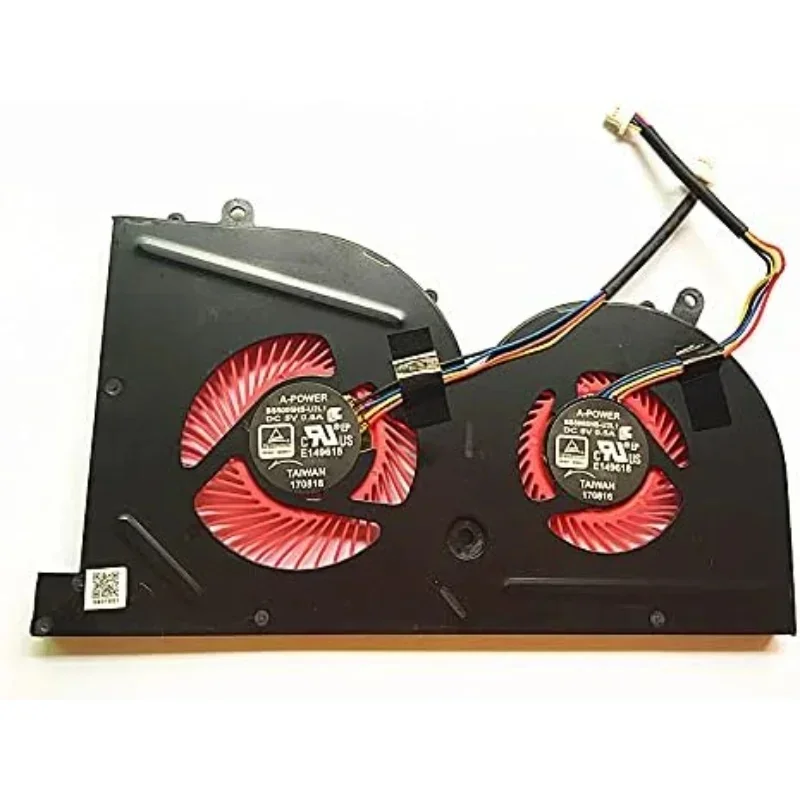s+for GPU Cooling Fan for MSI GS63 GS63VR GS73 GS73VR GS62 MS-17B1 MS-17B2 MS-16K2 MS-16K3 Stealth Pro BS5005HS-U2L1 4-pin