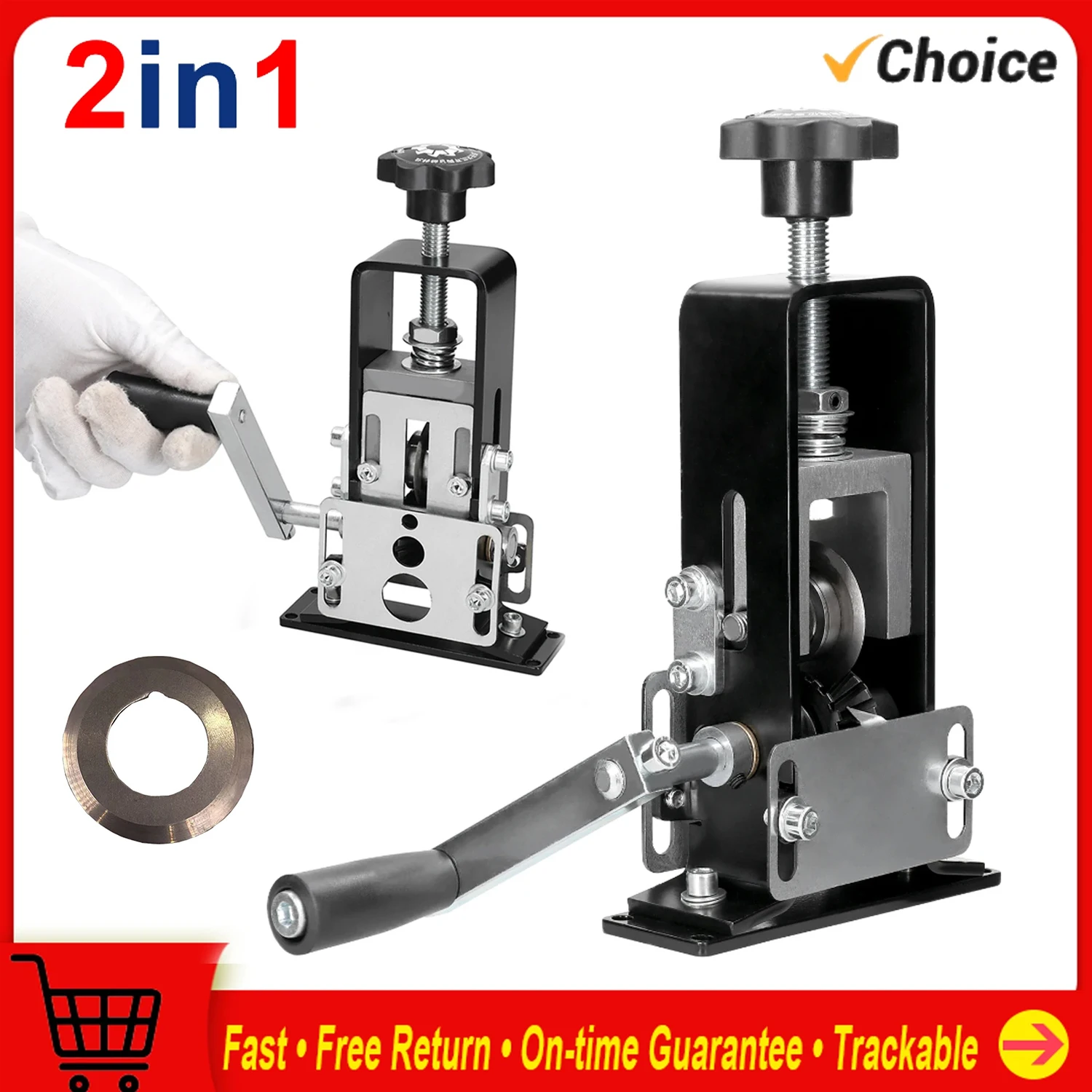 

Portable Wire Stripper Manual Wire Stripping Tool Electric Cable Peeling Machine Hand Crank Support Use with Hand Electric Drill