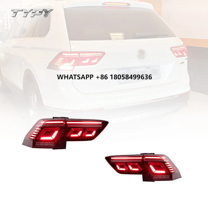 

Car Tail Lamp Assembly Modified LED Taillight Running Lights Brake Lights Turn Signal for VW Tiguan 2017-2021