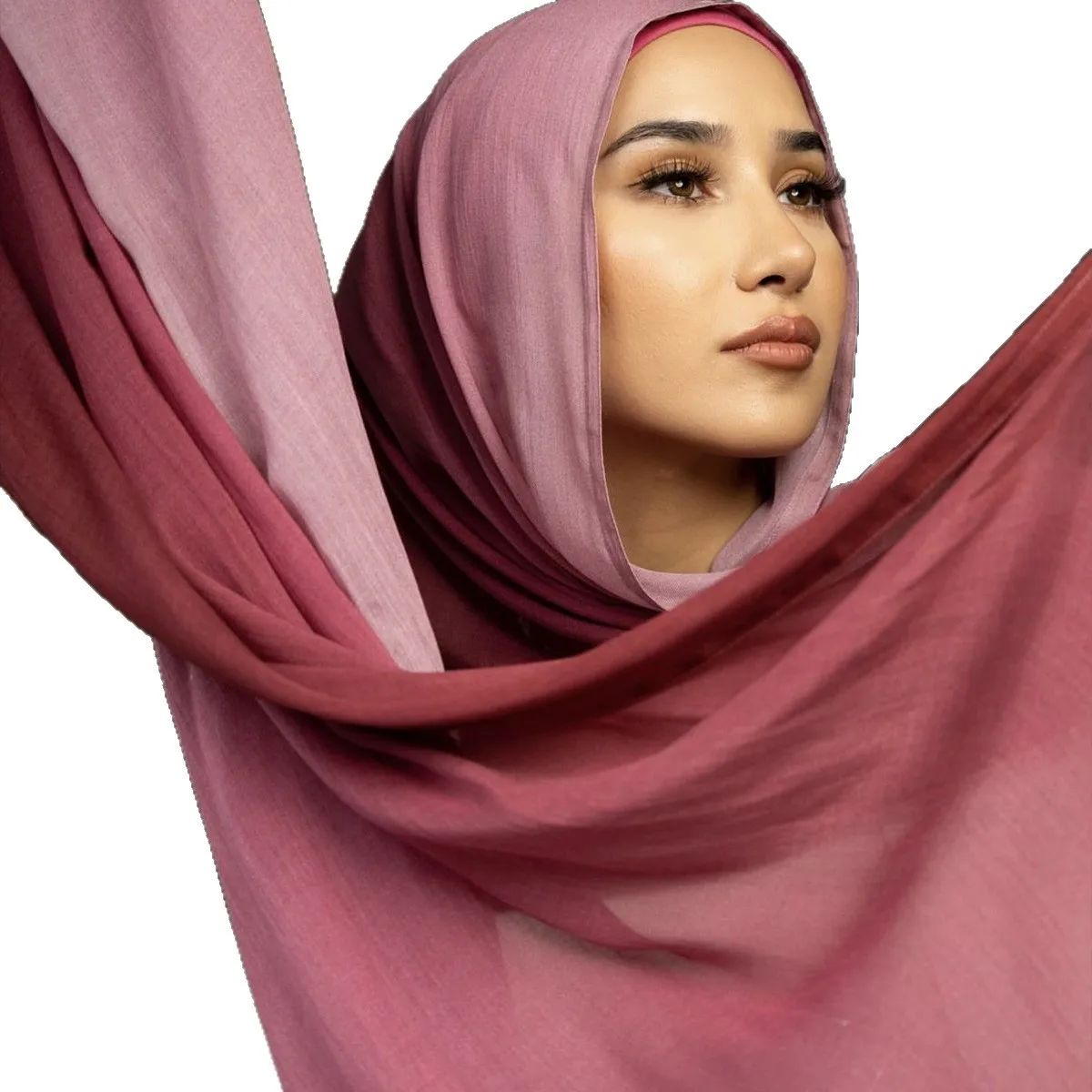 حجاب العيد خيمار المرأة تنفس رئيس التفاف التدرج مسلم الصلاة عمامة وشاح العرقية منديل رمضان السيدات الحجاب شال