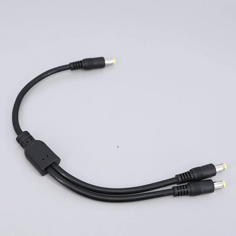 40cm 5.5x2.5mm 18awg 10A 5V-36v 2 Way 1 Male to 2 Male Female DC Power Supply Adapter Cable 5.5x2.5 Splitter Connector Plug A7 view 5