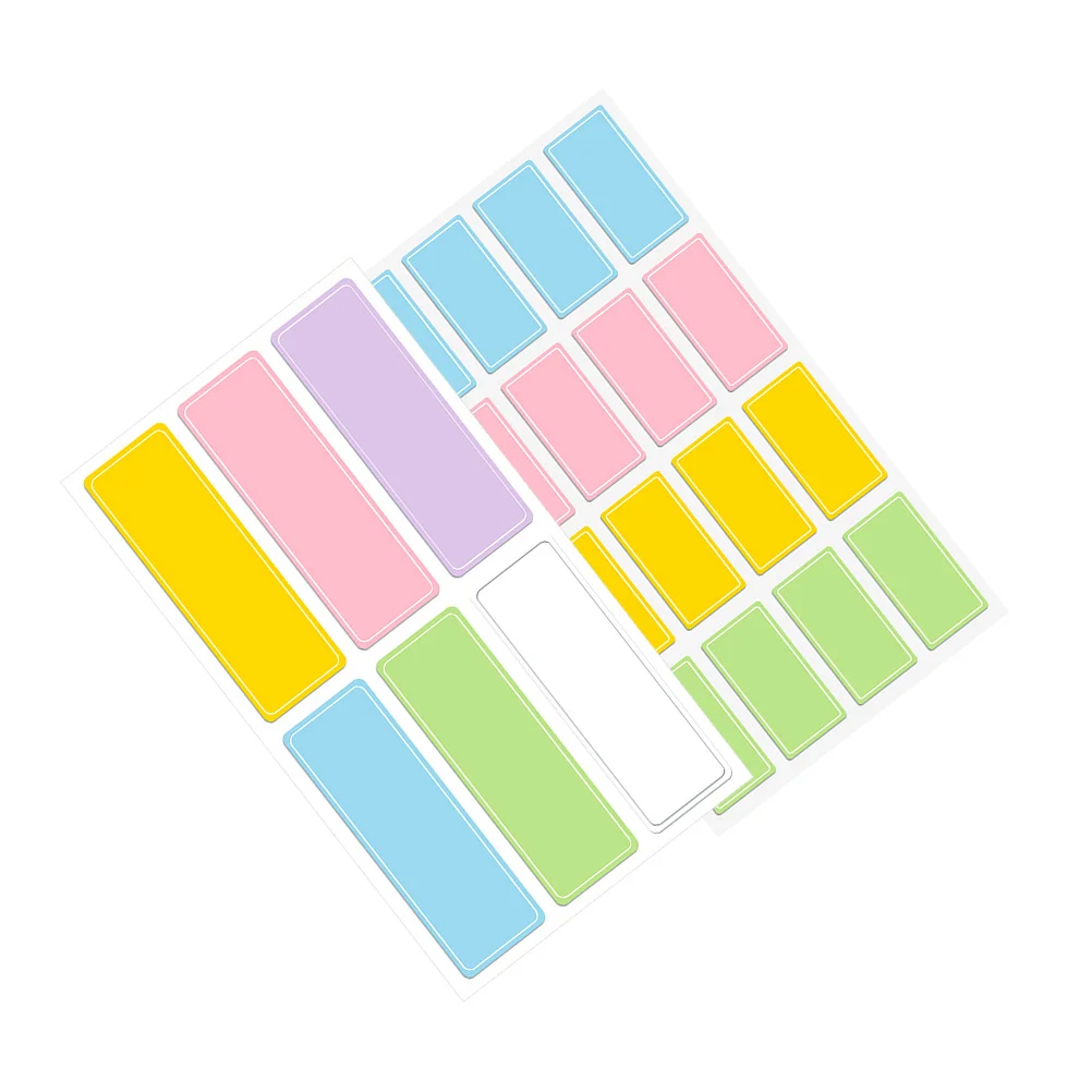 

40 листов ярких наклеек с классификацией, самоклеящиеся липкие маркировочные наклейки для домашнего офиса, организации