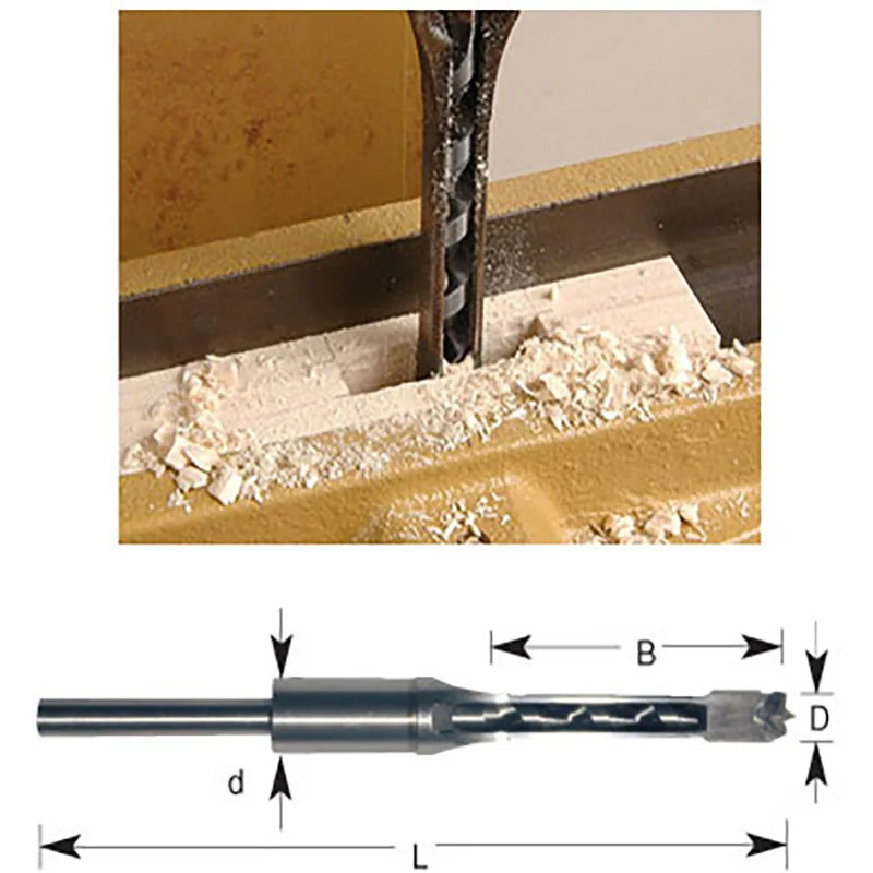 Twist drill bit lavorazione del legno drill group square mortasa drill group quare hole sega allungata cricut fresa per legno