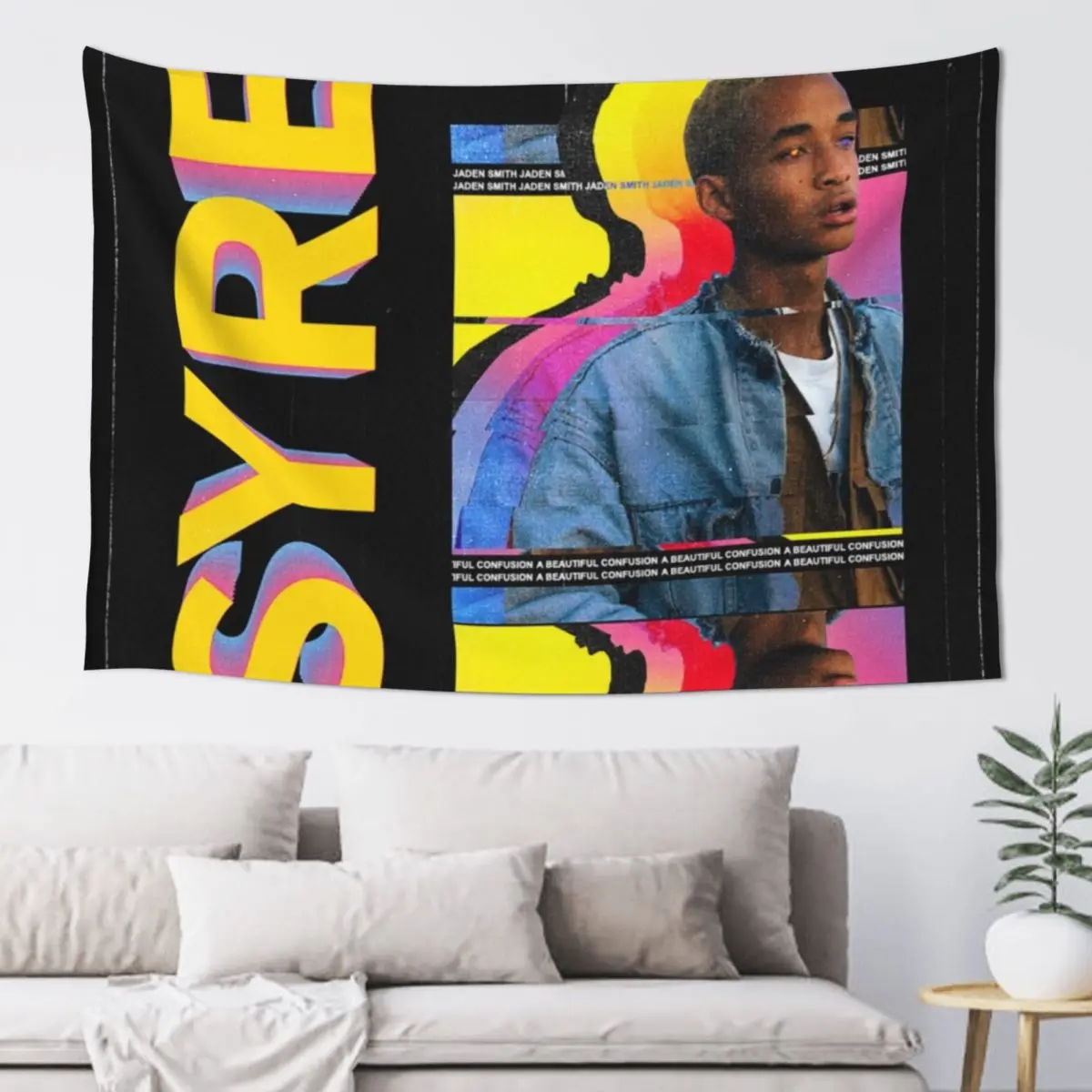 Jaden Smith - SYRE Tapestry Christmas Decoration Wall Hanging Aesthetic Room Decoration Room Decorations Aesthetics Tapestry