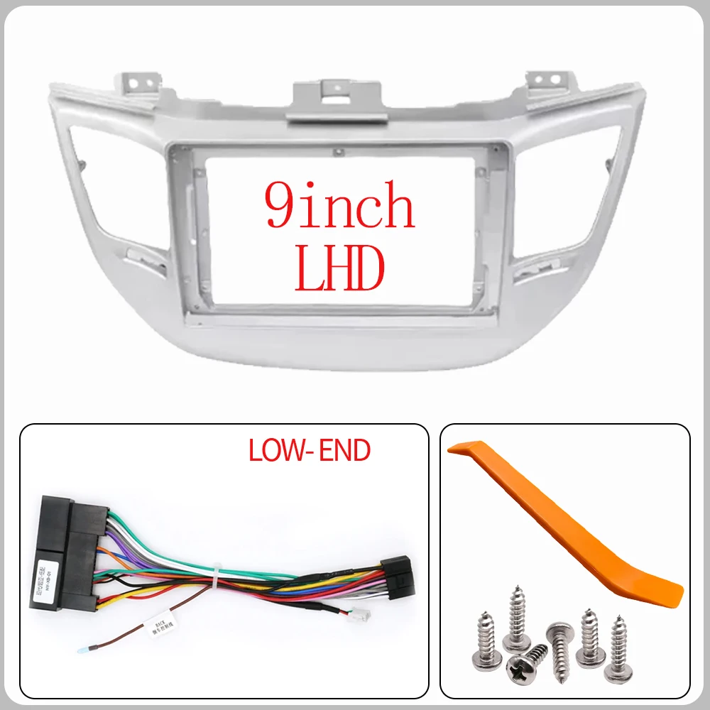 9Inch For Hyundai Tucson 2015-2018 Car Radio Android Stereo audio screen multimedia video player navigation cables Harness frame