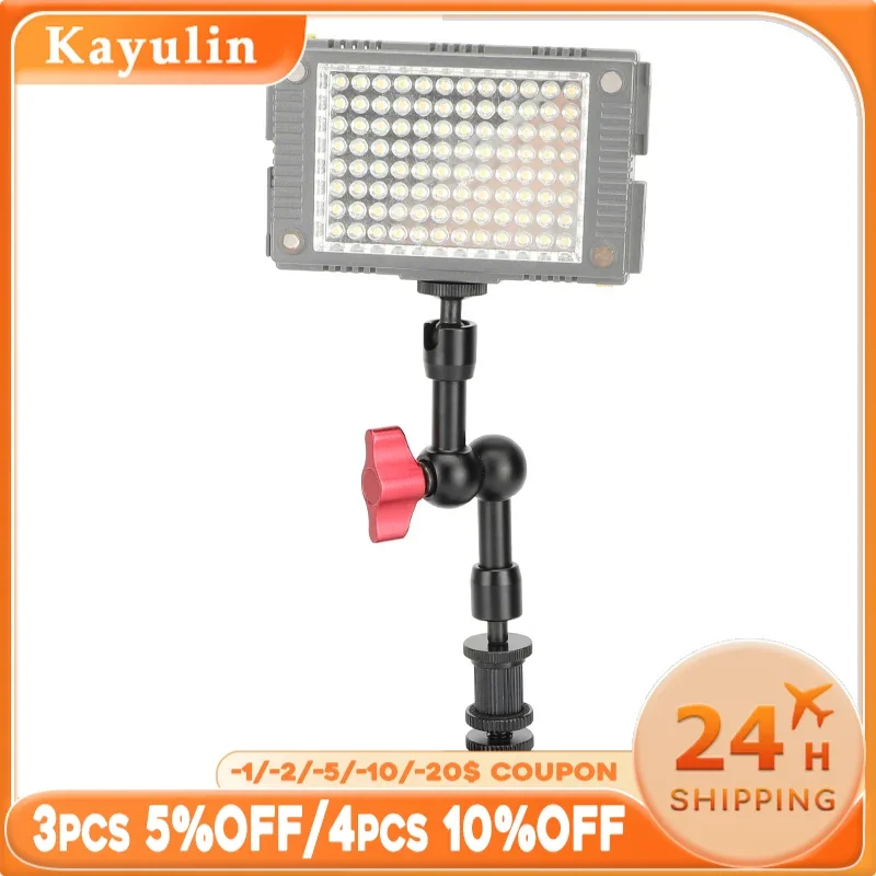 

KAYULIN 7/11 Inch Articulating Magic Arm with Shoe Mount Adapter & 1/4" Screw For DSLR Rig Camera To LCD Monito LED Video Light