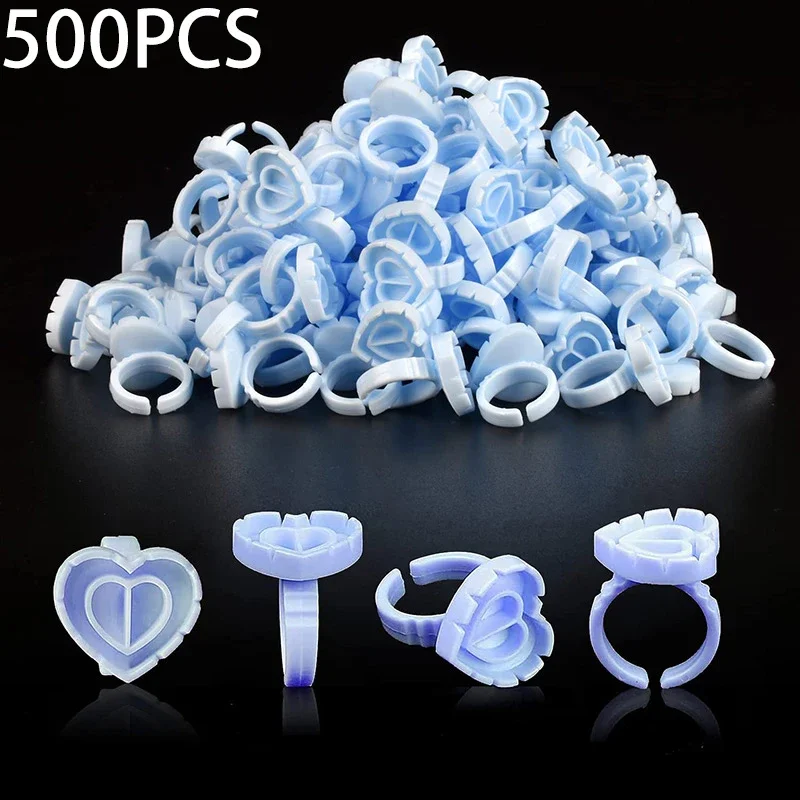 ขายส่ง 500 ชิ้น ถ้วยกาวติดขนตาแบบใช้แล้วทิ้ง ที่วางกาว ที่ใส่กาวสักคิ้ว อุปกรณ์ต่อขนตา อุปกรณ์ต่อขนตา