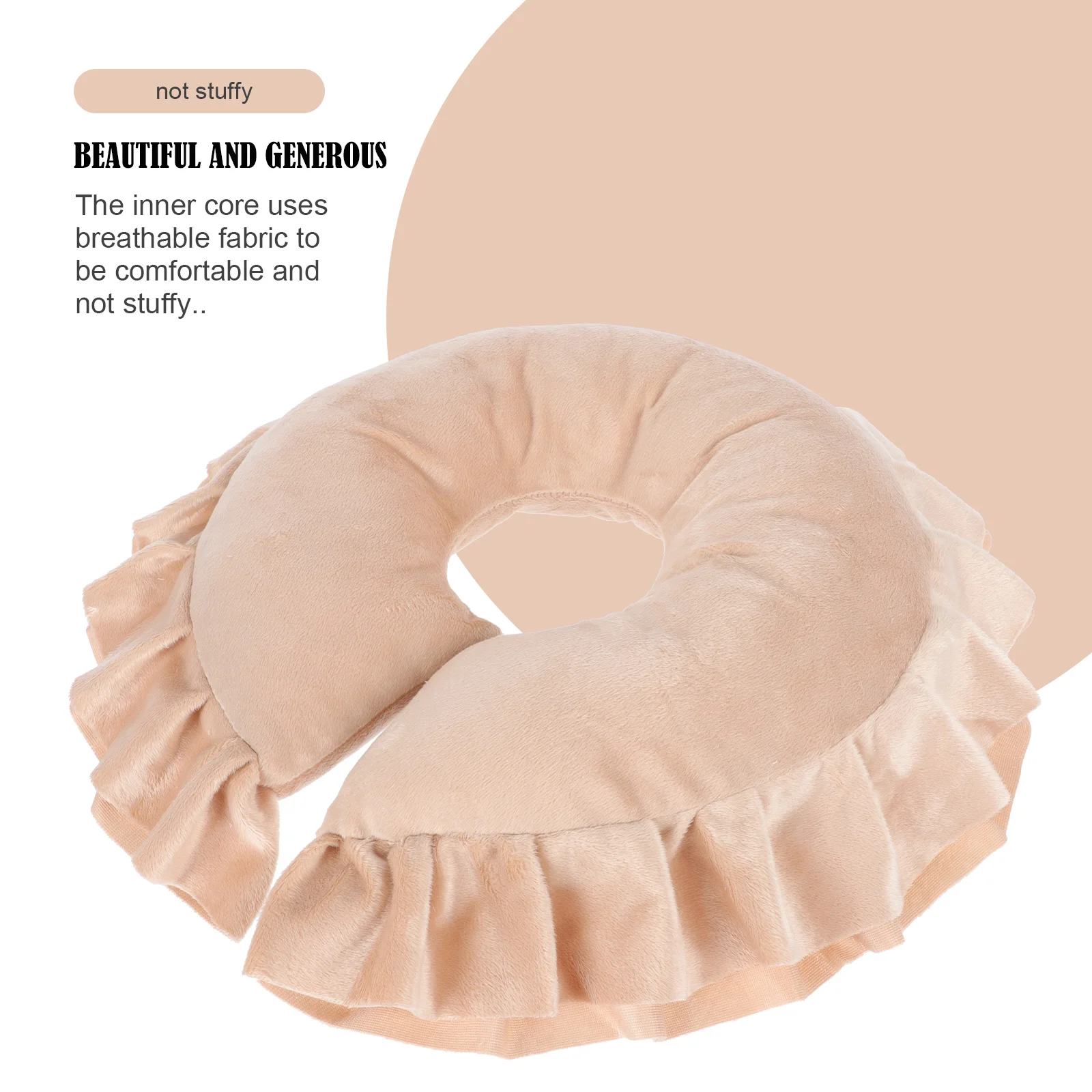

1Pcs U-Shaped Neck Pillow Cotton Face Down Massage Cushion Spa Beauty Salon Face Support Pillow Cushion Cotton Head Rest