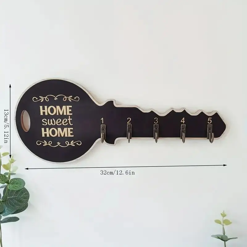 Key Holder Functional Durable Wall Hanger Popular Key Shape High Demand Wall-mounted Key Rack Unique Design Wall Hook Stylish