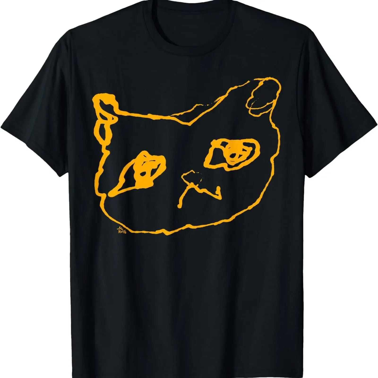 Cat Chan T-Shirt Vintage-Waschung Atmungsaktiv Weich Leicht Stilvoll Designerkleidung Mode Grafik Dehnbar Bequem Lässig