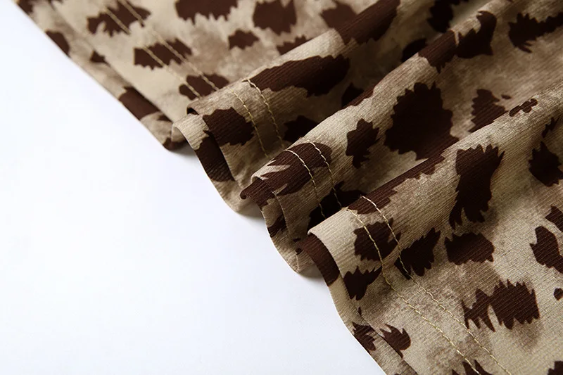 Abito da donna sexy con stampa leopardata vintage Abito da festa senza maniche con scollo a V Moda 2025 Abito estivo streetwear